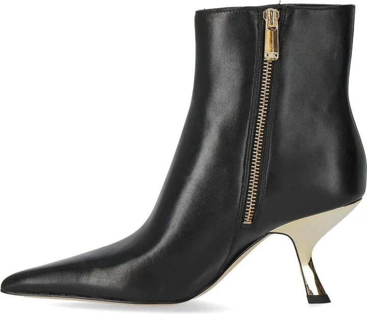 Michael Kors Luna Black Heeled Ankle Boot - Image 3