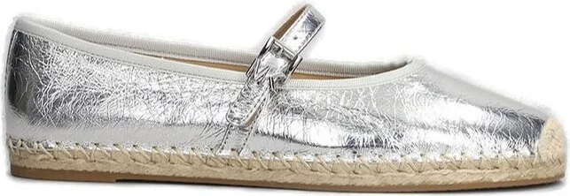 Michael Kors Lynn Metallic Leather Ballet Espadrilles