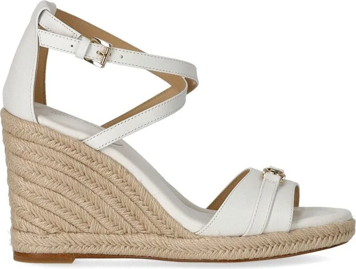 Michael Kors Mandy White Wedge Sandal