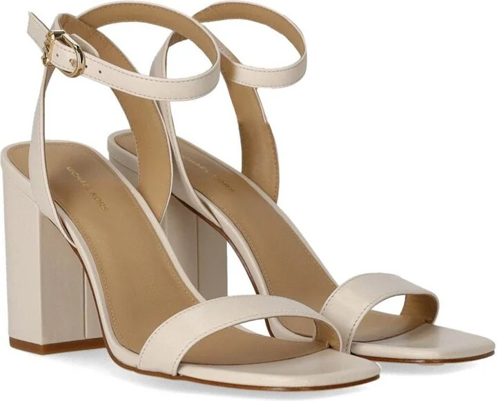Michael Kors Merriam Cream Heeled Sandal - Image 2