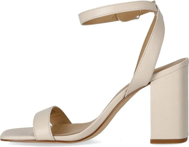 Michael Kors Merriam Cream Heeled Sandal - Image 3