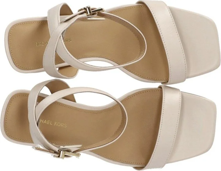 Michael Kors Merriam Cream Heeled Sandal - Image 5