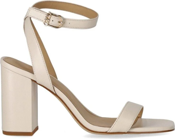 Michael Kors Merriam Cream Heeled Sandal