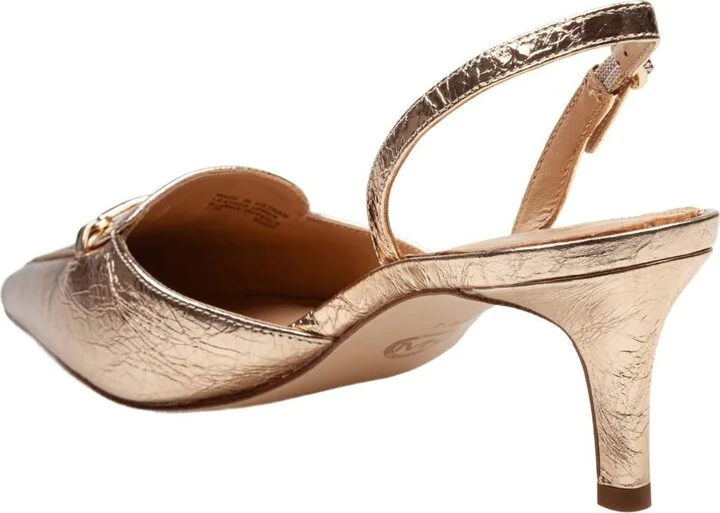 Michael Kors Metallic Leather Slingback - Image 3