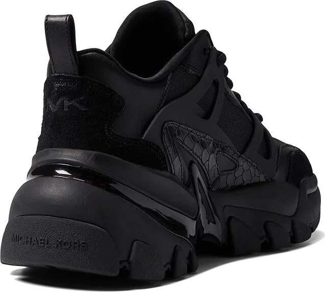 Michael Kors Nick Trainer Men's Shoes Black : 10 M, Leather/Suede/Textile - Image 4