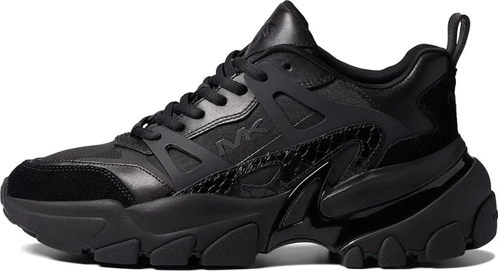 Michael Kors Nick Trainer Men's Shoes Black : 10 M, Leather/Suede/Textile - Image 6