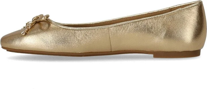 Michael Kors Nori Gold Ballet Flat Shoe - Image 3
