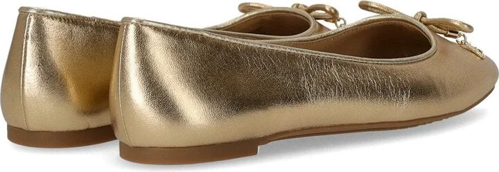 Michael Kors Nori Gold Ballet Flat Shoe - Image 4