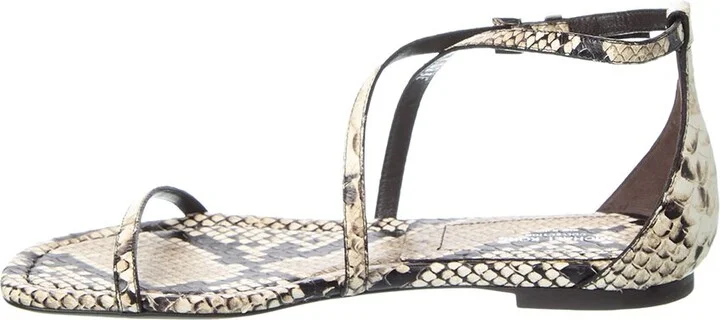 Michael Kors Polly Runway Python-Embossed Leather Sandal - Image 2