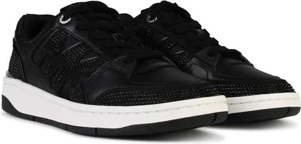 Michael Kors 'Rebel' Black Leather Sneakers - Image 2