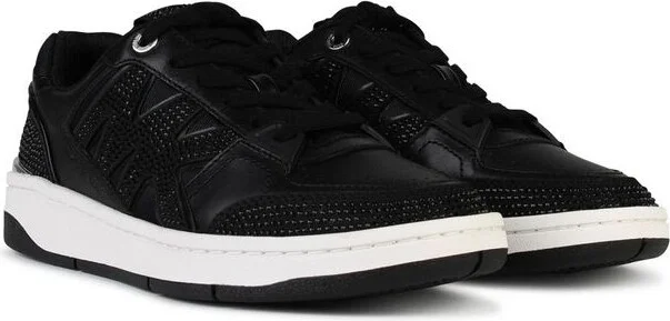 Michael Kors 'Rebel' Black Leather Sneakers - Image 2