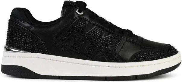 Michael Kors 'Rebel' Black Leather Sneakers