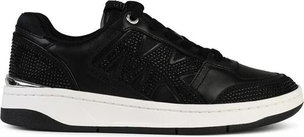 Michael Kors 'Rebel' Black Leather Sneakers