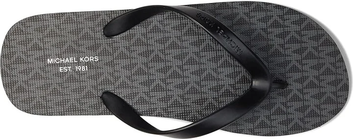 Michael Kors Travis Flip-Flop Men's Sandals Black/Black : 7 M, Synthetic - Image 2