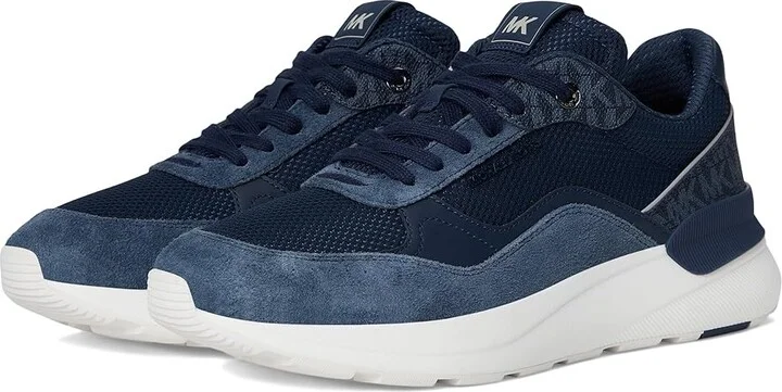 Michael Kors Trevor Trainer Men's Lace-up Boots Admiral Blue : 10 M, Leather