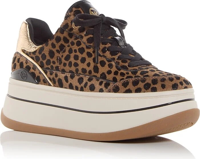 Michael Kors Women's Hayes Calf Hair Platform Sneakers