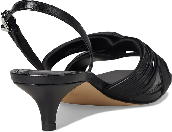 MICHAEL Michael Kors Alessia Kitten Sandal Women's Sandals Black : 9 M, Synthetic - Image 4
