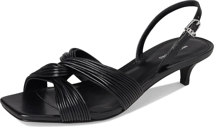 MICHAEL Michael Kors Alessia Kitten Sandal Women's Sandals Black : 9 M, Synthetic - Image 5