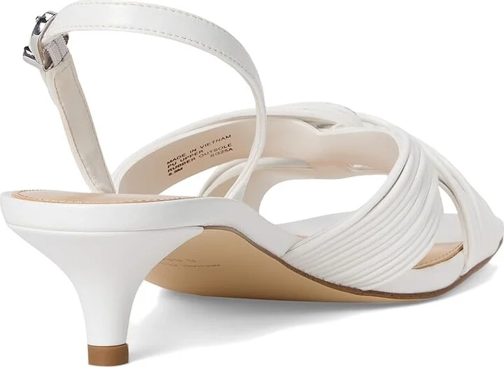 MICHAEL Michael Kors Alessia Kitten Sandal Women's Sandals Optic White : 7 M, Synthetic - Image 4
