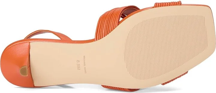 MICHAEL Michael Kors Alessia Kitten Sandal Women's Sandals Orange Punch : 7 M, Synthetic - Image 3