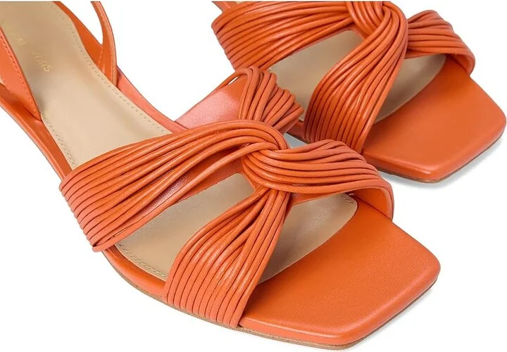 MICHAEL Michael Kors Alessia Kitten Sandal Women's Sandals Orange Punch : 7 M, Synthetic - Image 7