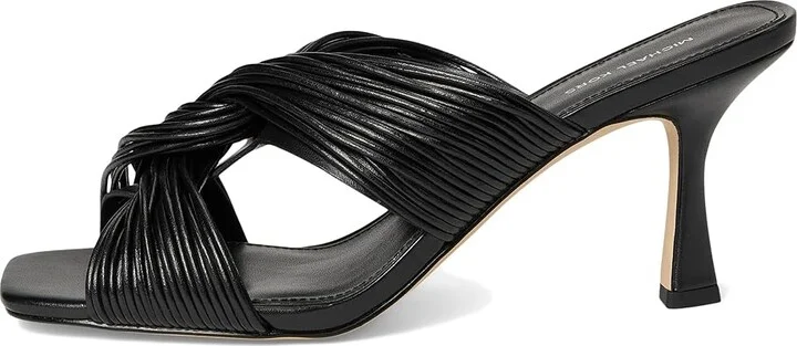 MICHAEL Michael Kors Alessia Mule Sandal Women's Sandals Black : 7.5 M, Leather/Rubber - Image 6