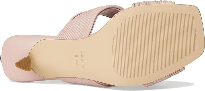 MICHAEL Michael Kors Alessia Mule Sandal Women's Sandals Smokey Rose : 7.5 M, Leather/Rubber - Image 3
