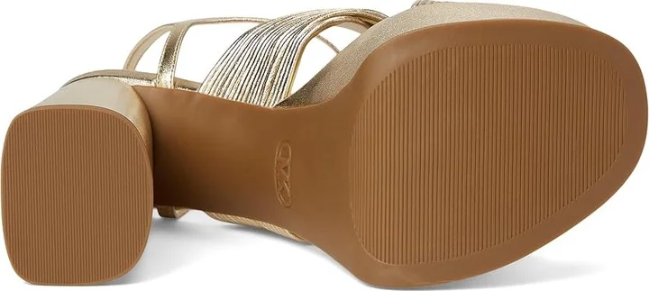MICHAEL Michael Kors Alessia Platform Sandal Women's Wedge Shoes Pale Gold : 7.5 M, Leather/Rubber - Image 3