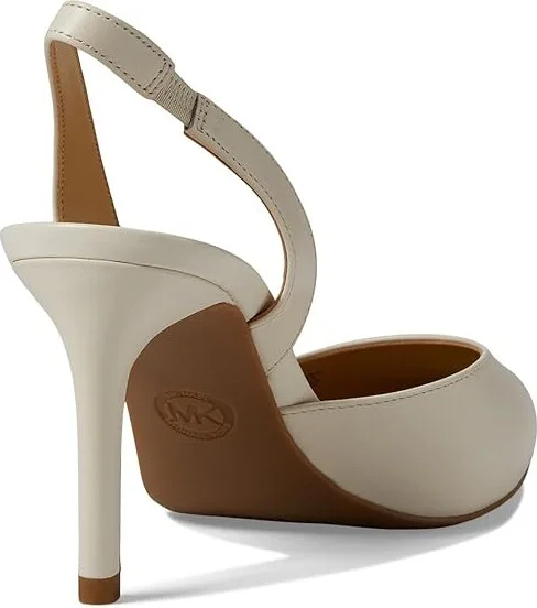 MICHAEL Michael Kors Alina Flex Sling Pump Women's Shoes Light Cream : 10 M, Leather - Image 4