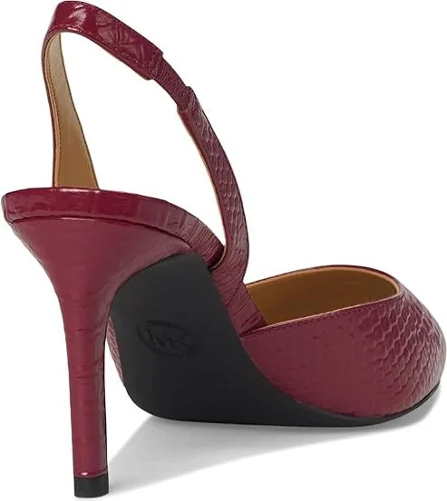 MICHAEL Michael Kors Alina Flex Sling Pump Women's Shoes Mulberry : 9 M, Leather - Image 4