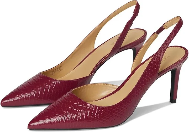 MICHAEL Michael Kors Alina Flex Sling Pump Women's Shoes Mulberry : 9 M, Leather
