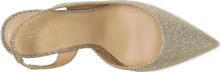 MICHAEL Michael Kors Alina Flex Sling Pump Women's Shoes Pale Gold 2 : 10 M, Leather - Image 2