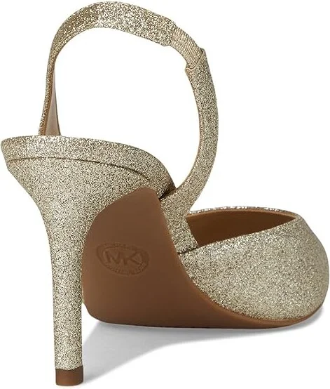 MICHAEL Michael Kors Alina Flex Sling Pump Women's Shoes Pale Gold 2 : 10 M, Leather - Image 4