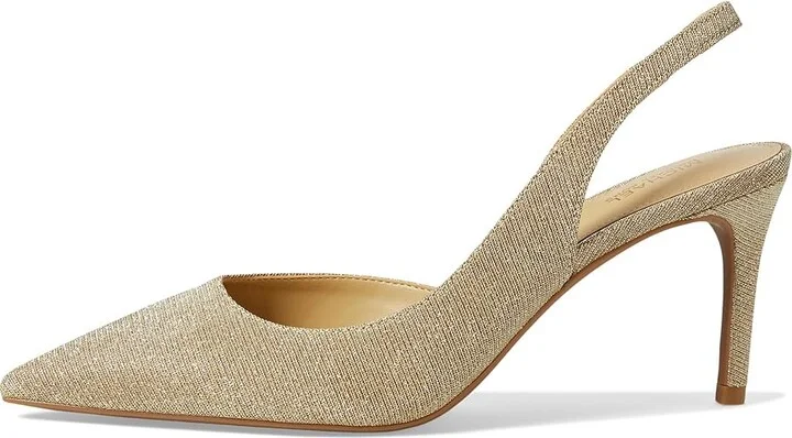 MICHAEL Michael Kors Alina Flex Sling Pump Women's Shoes Pale Gold : 8 M, Leather - Image 5