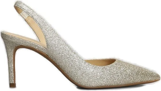 Michael Michael Kors Alina Glitter Pointed Toe Pumps