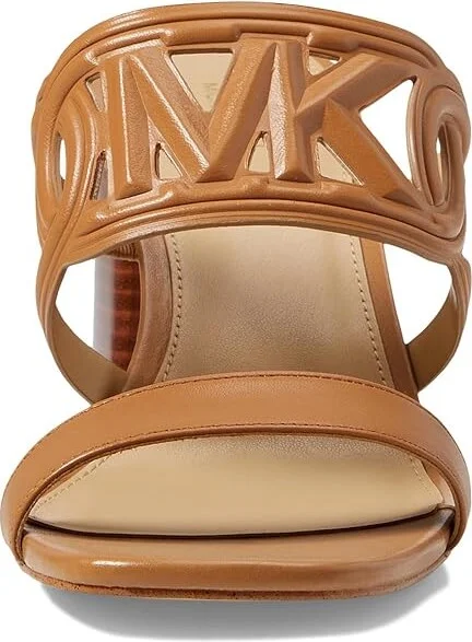 MICHAEL Michael Kors Alma Mid Sandal Women's Sandals Pale Peanut : 7 M, Leather/Rubber - Image 2
