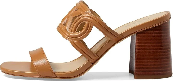 MICHAEL Michael Kors Alma Mid Sandal Women's Sandals Pale Peanut : 7 M, Leather/Rubber - Image 5