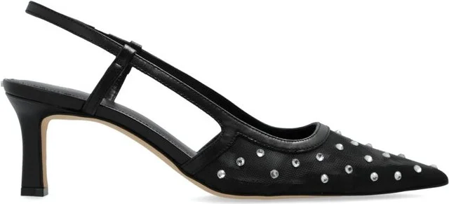 Michael Michael Kors Alora Embellished Mesh Slingback Pumps