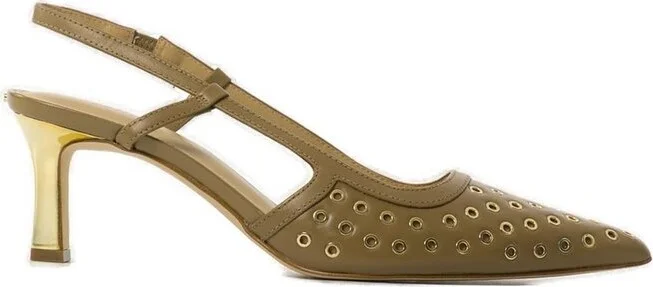 Michael Michael Kors Alora Grommeted Slingback Pumps