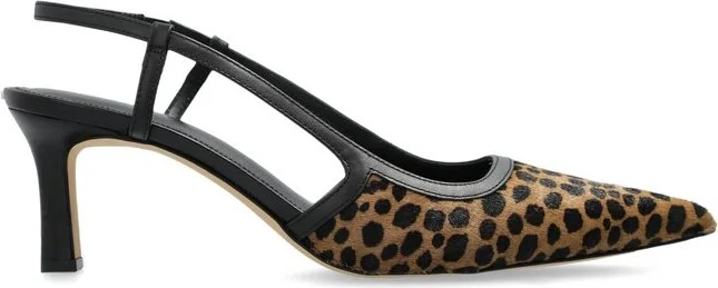 Michael Michael Kors Alora Leopard Printed Slingback Pumps