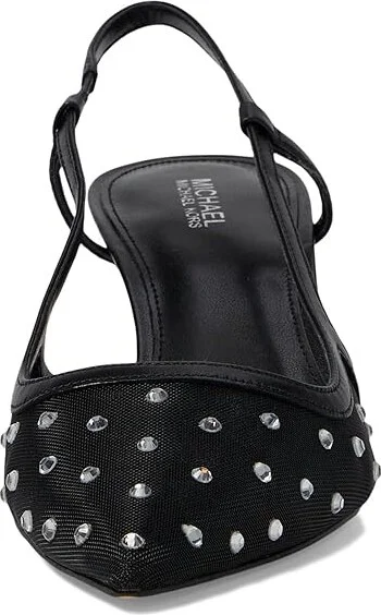 MICHAEL Michael Kors Alora Mid Sling High Women's Heels Black1 : 7.5 M, Synthetic - Image 2