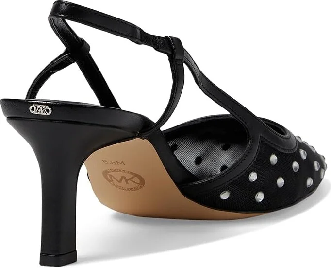 MICHAEL Michael Kors Alora Mid Sling High Women's Heels Black1 : 7.5 M, Synthetic - Image 4
