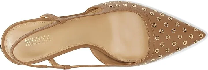 MICHAEL Michael Kors Alora Mid Sling High Women's Heels Husk : 7 M, Synthetic - Image 2