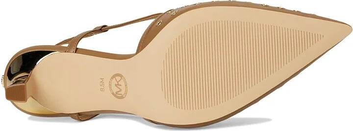 MICHAEL Michael Kors Alora Mid Sling High Women's Heels Husk : 7 M, Synthetic - Image 3