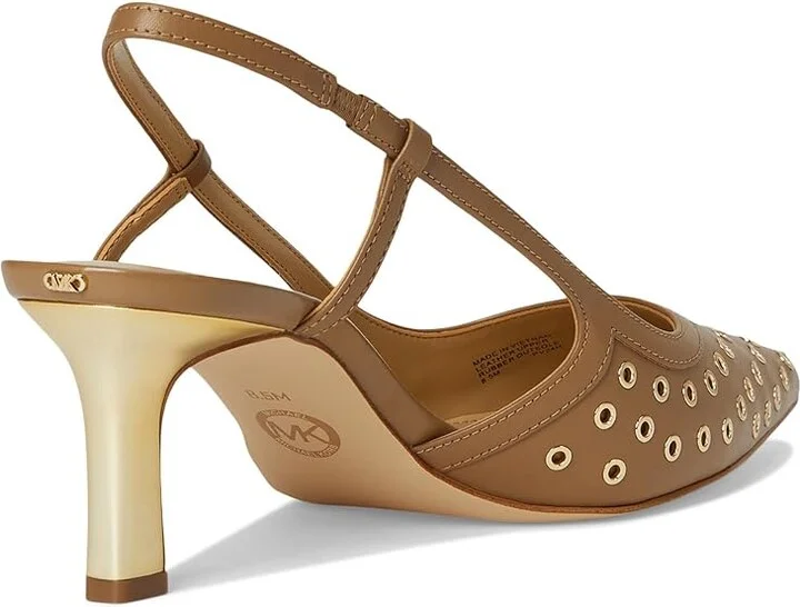 MICHAEL Michael Kors Alora Mid Sling High Women's Heels Husk : 7 M, Synthetic - Image 4