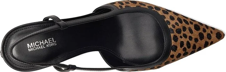 MICHAEL Michael Kors Alora Mid Sling High Women's Heels Husk : 8 M, Synthetic - Image 2