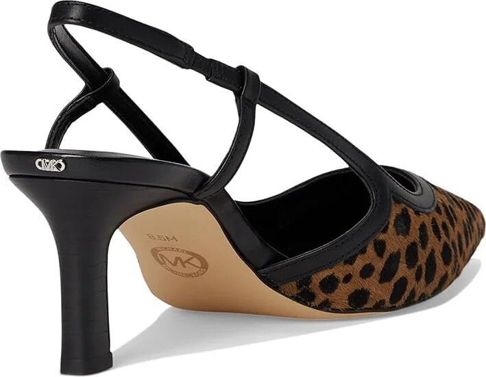 MICHAEL Michael Kors Alora Mid Sling High Women's Heels Husk : 8 M, Synthetic - Image 4