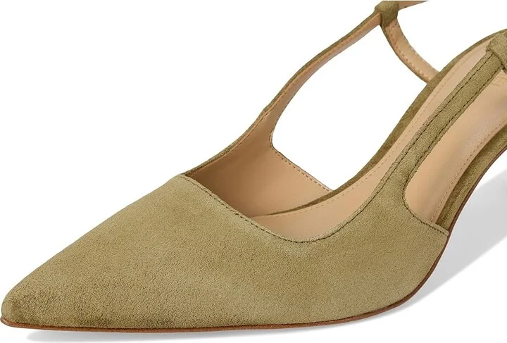MICHAEL Michael Kors Alora Mid Sling High Women's Heels Safari Green : 10 M, Synthetic - Image 7