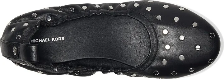 MICHAEL Michael Kors Amy Ballet Women's Shoes Black : 10 M, Leather/Rubber - Image 2