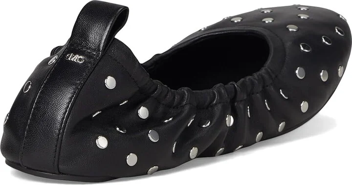 MICHAEL Michael Kors Amy Ballet Women's Shoes Black : 10 M, Leather/Rubber - Image 4